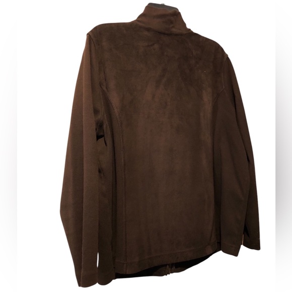 Ralph Lauren 2X Brown Faux Suede Jacket. - Picture 2 of 3
